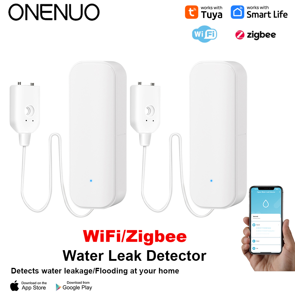 Home Security Equipment - Capteur d'eau WiFi/Zigbee, alarme de fuite