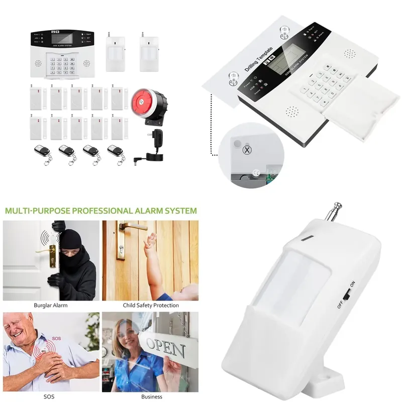 Home Security Wireless - Kit d'alarme anti-intrusion pour maison, numérotation