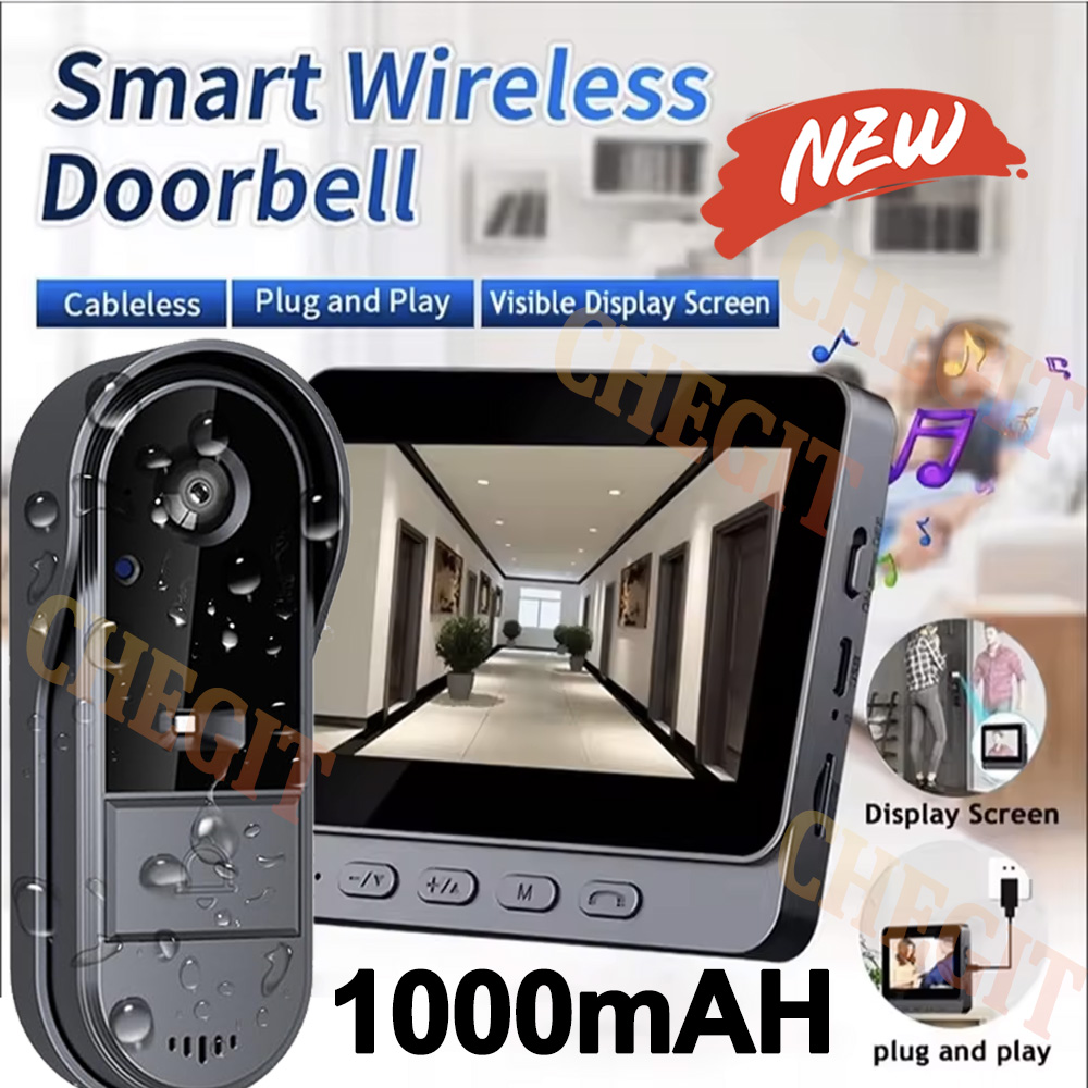 Home Security Prices - Sonnette Wifi sans fil avec caméra,