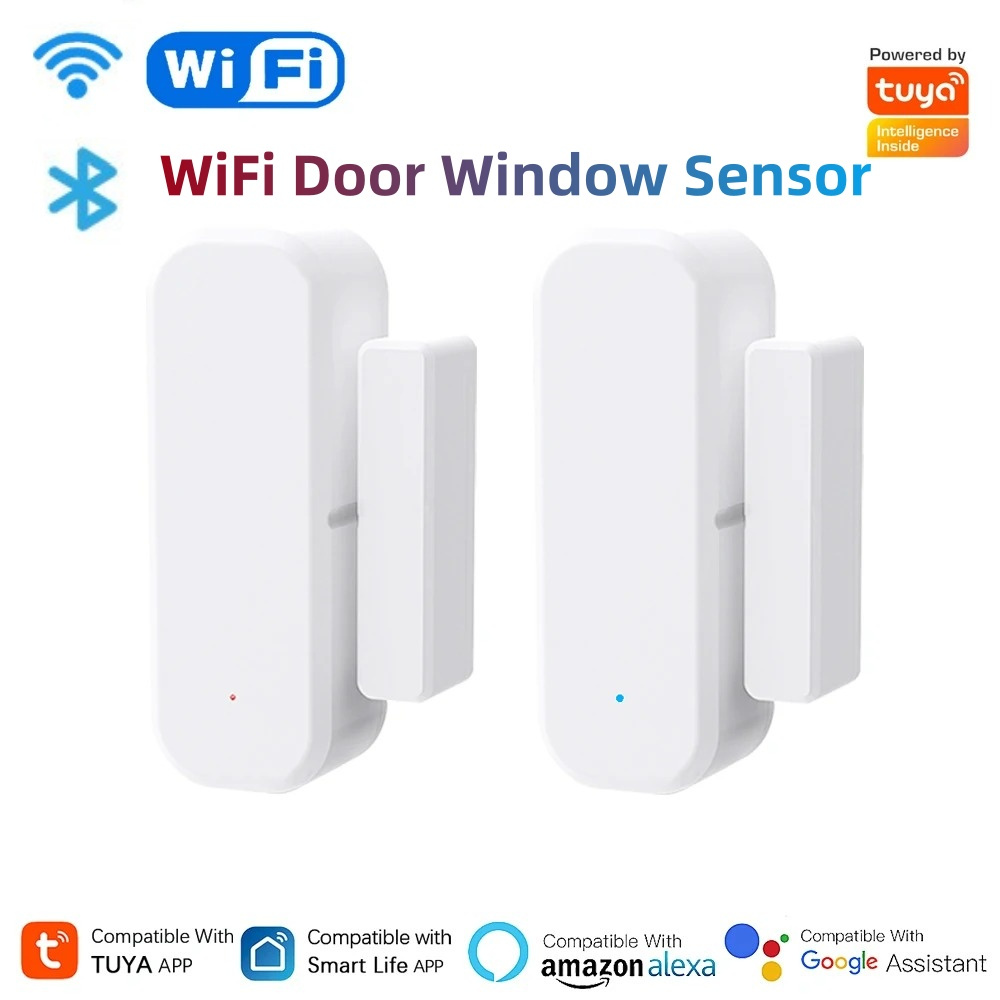 Home Security Equipment - Capteur de porte/fenêtre intelligent WiFi Tuya,