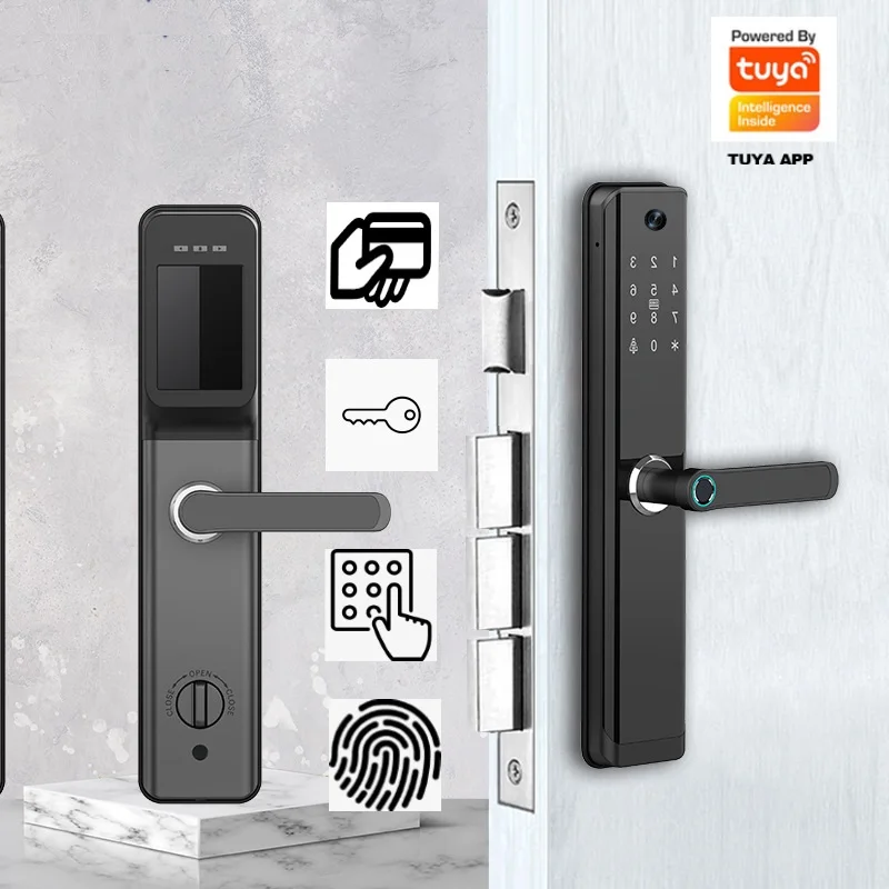 Home Security Features - Serrure de porte connectée Tuya Wifi