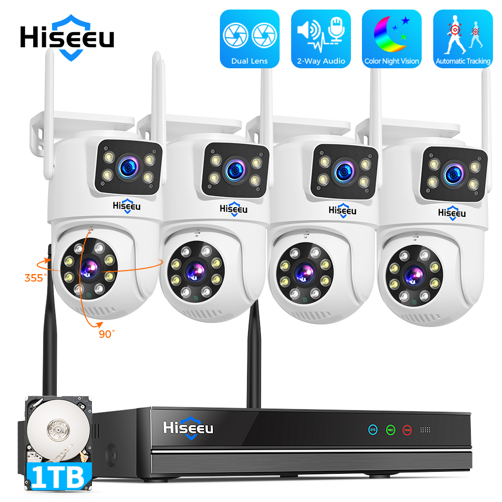 Home Security Video Systems - Kit de système de sécurité Hiseeu