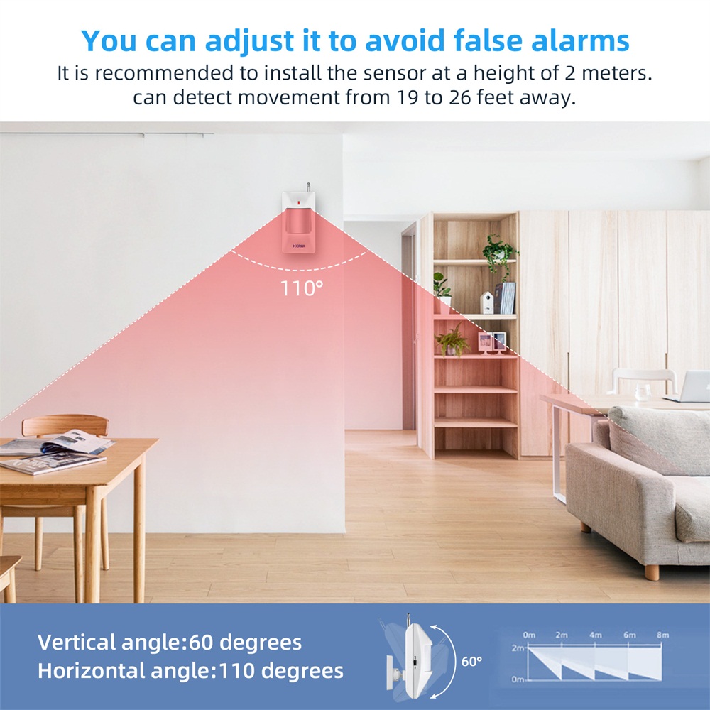 KERUI-Détecteur de mouvement s - Home Security Equipment avis et prix