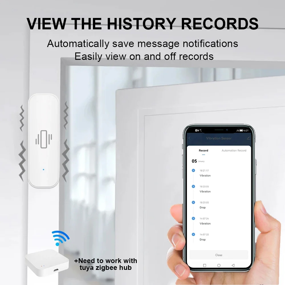 Capteur de vibrations intellig - Home Security Technology avis et prix
