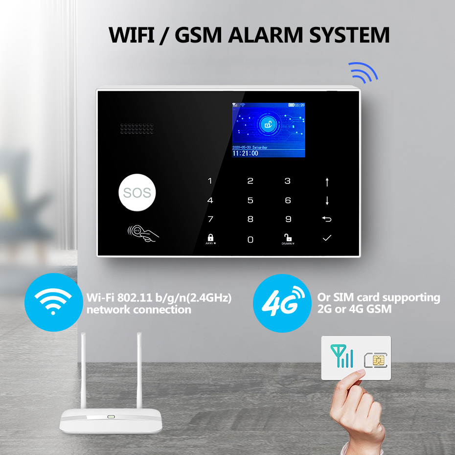 KERUI 4G/WiFi système d'alarme - Home Zone Security App avis et prix