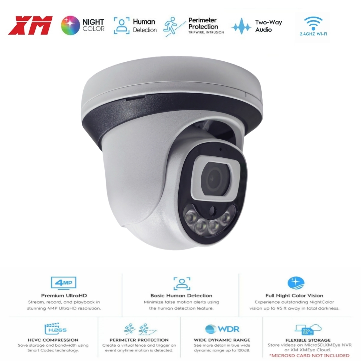Caméra de sécurité WiFi 4MP, c - Home Security Video Systems avis et prix