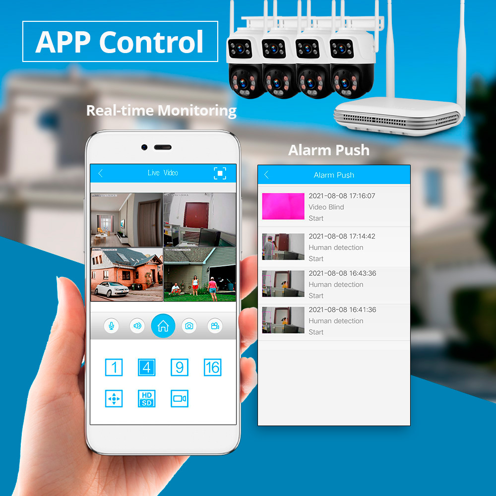 KERUI Étanche 6MP HD Sans Fil  - Home Security Video Systems avis et prix