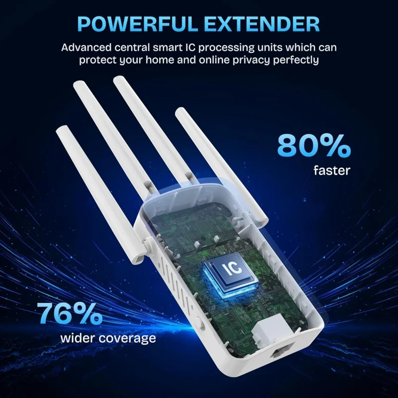 Répéteur WiFi double bande 120 - Home Security Wireless avis et prix