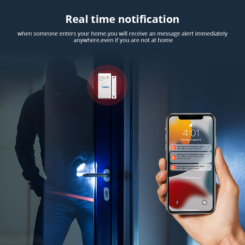 KERUI Tuya – système d'alarme  - Home Zone Security App avis et prix