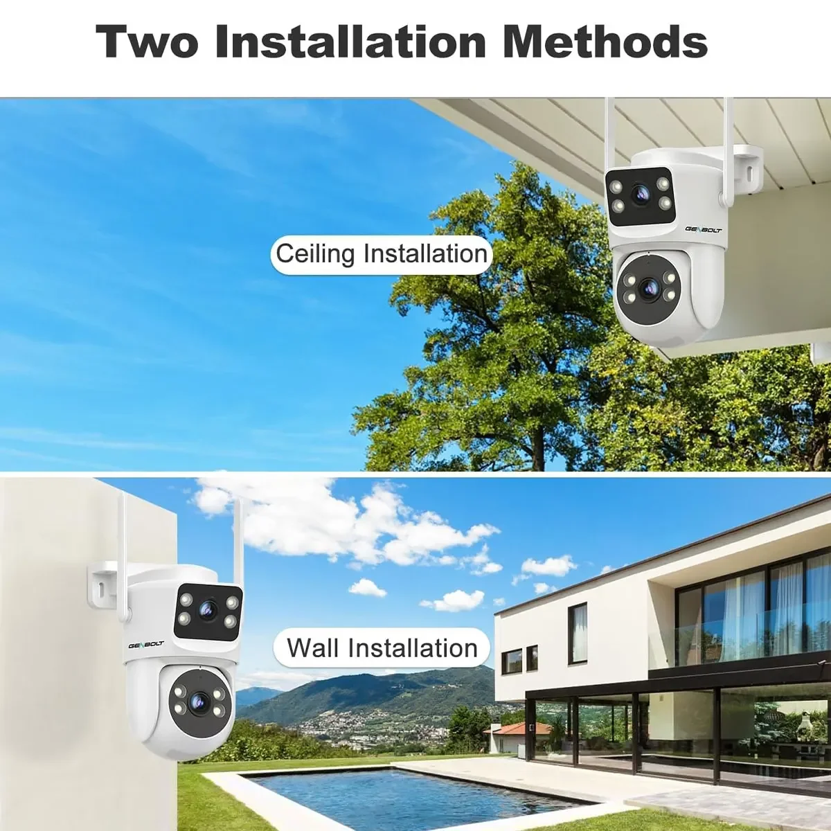 GENBOLT Caméra de sécurité WiF - Home Security Video Systems avis et prix
