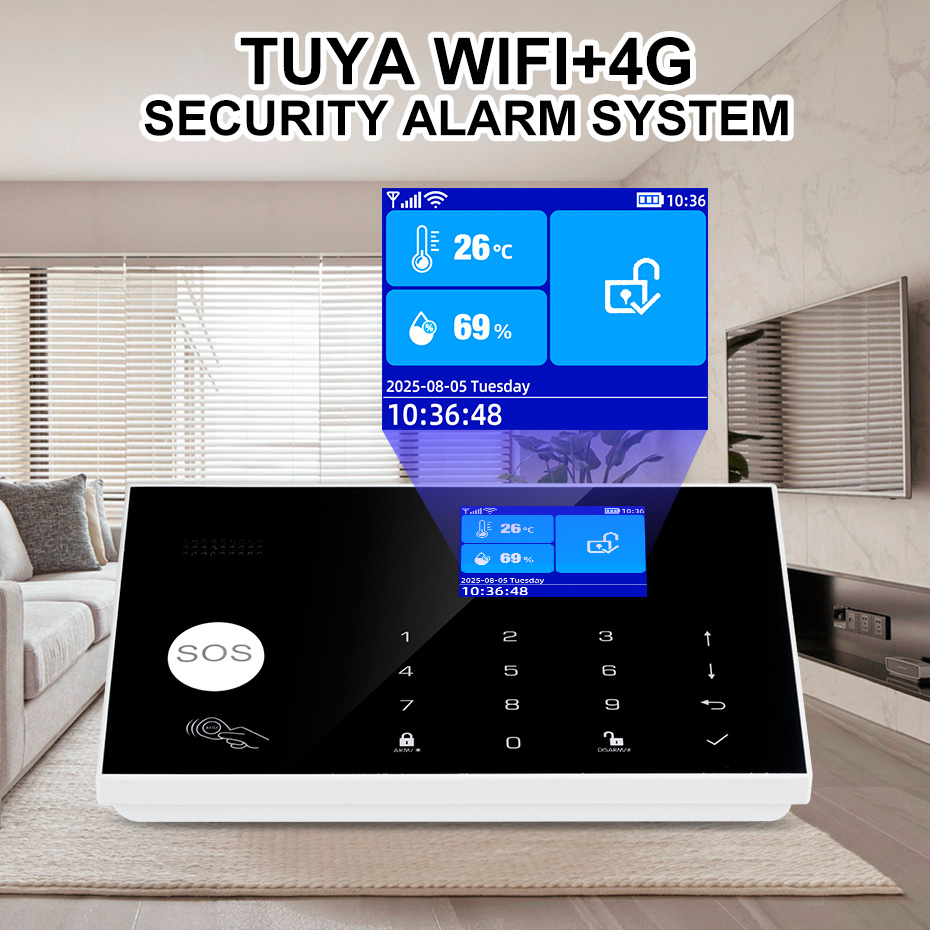 KERUI – système d'alarme 4G av - Home Zone Security App avis et prix