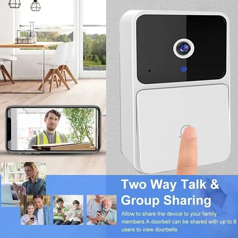 Sonnette vidéo WiFi sans fil p - Home Security Features avis et prix