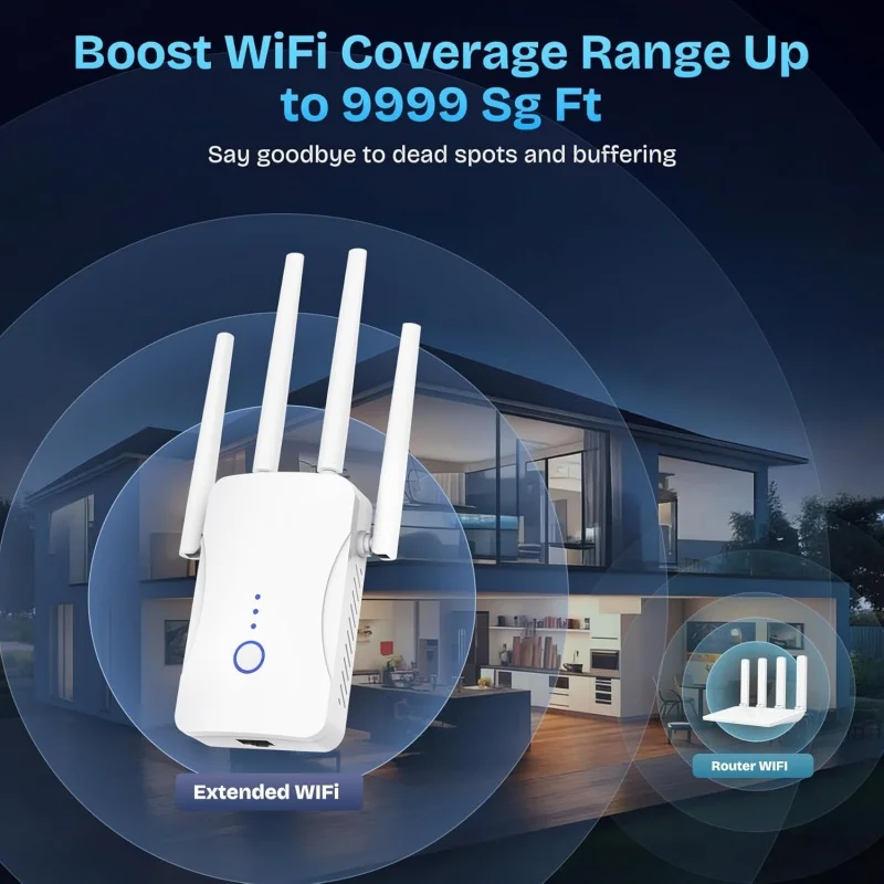Répéteur WiFi double bande 2,4 - Home Security Wireless avis et prix