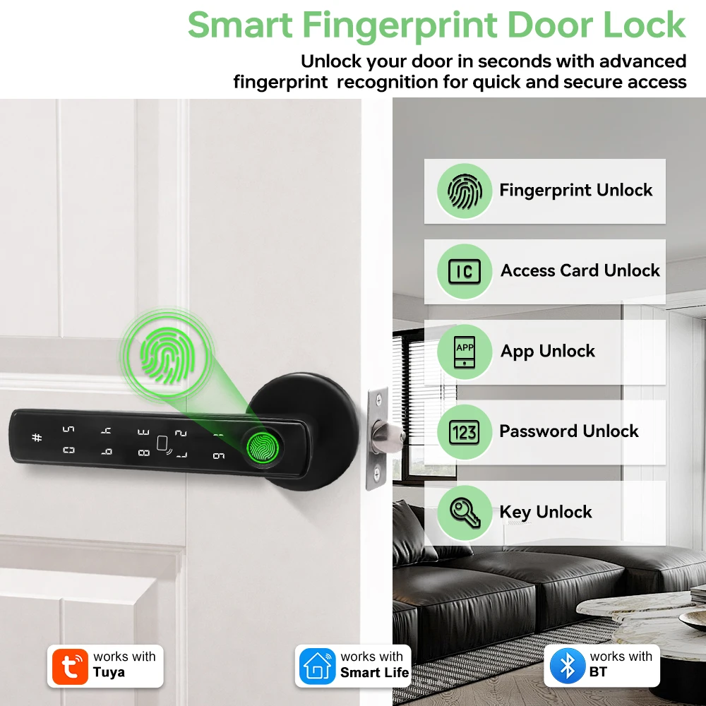 Serrure de porte intelligente  - Home Security Keypad avis et prix