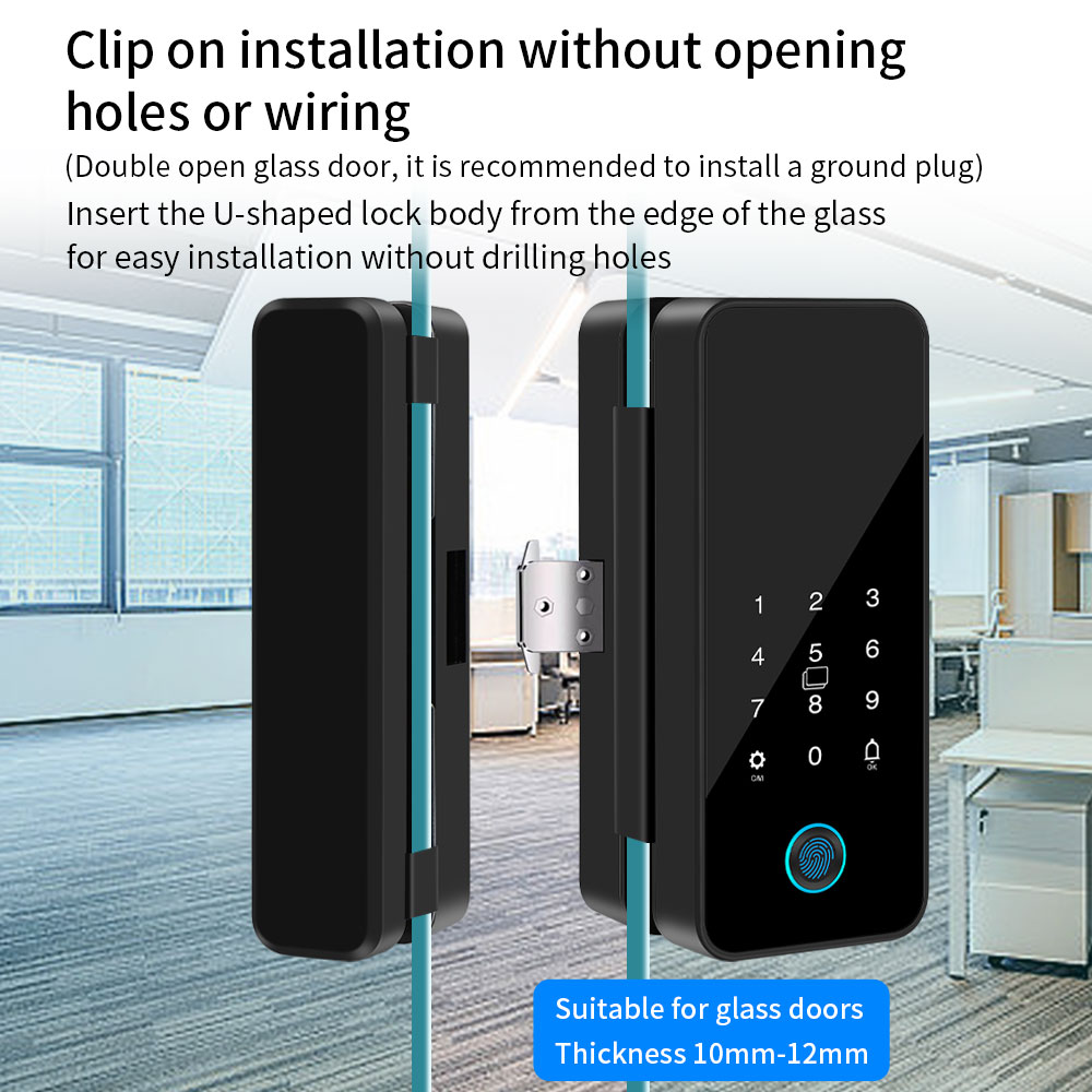 Serrure de porte en verre inte - Home Security Keypad avis et prix